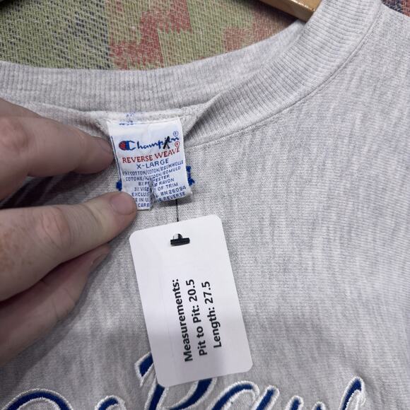 Champion Depaul Volleyball Vintage Reverse Weave Sweatshirt Size XL 90s - Picture 5 of 5